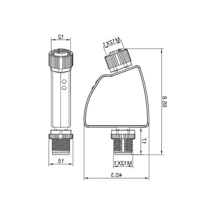 IO-Link Hub、1 AI, 4...20mA 电流模拟量适配器、0AC021